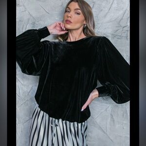 Zara crystal velvet dress top ,  velvet top ,winter top